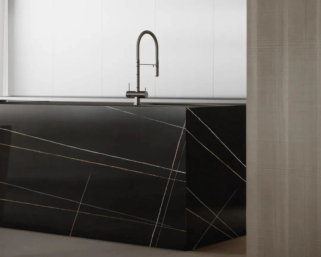 Sahara Noir Marble Look Sintered Stone Countertpps