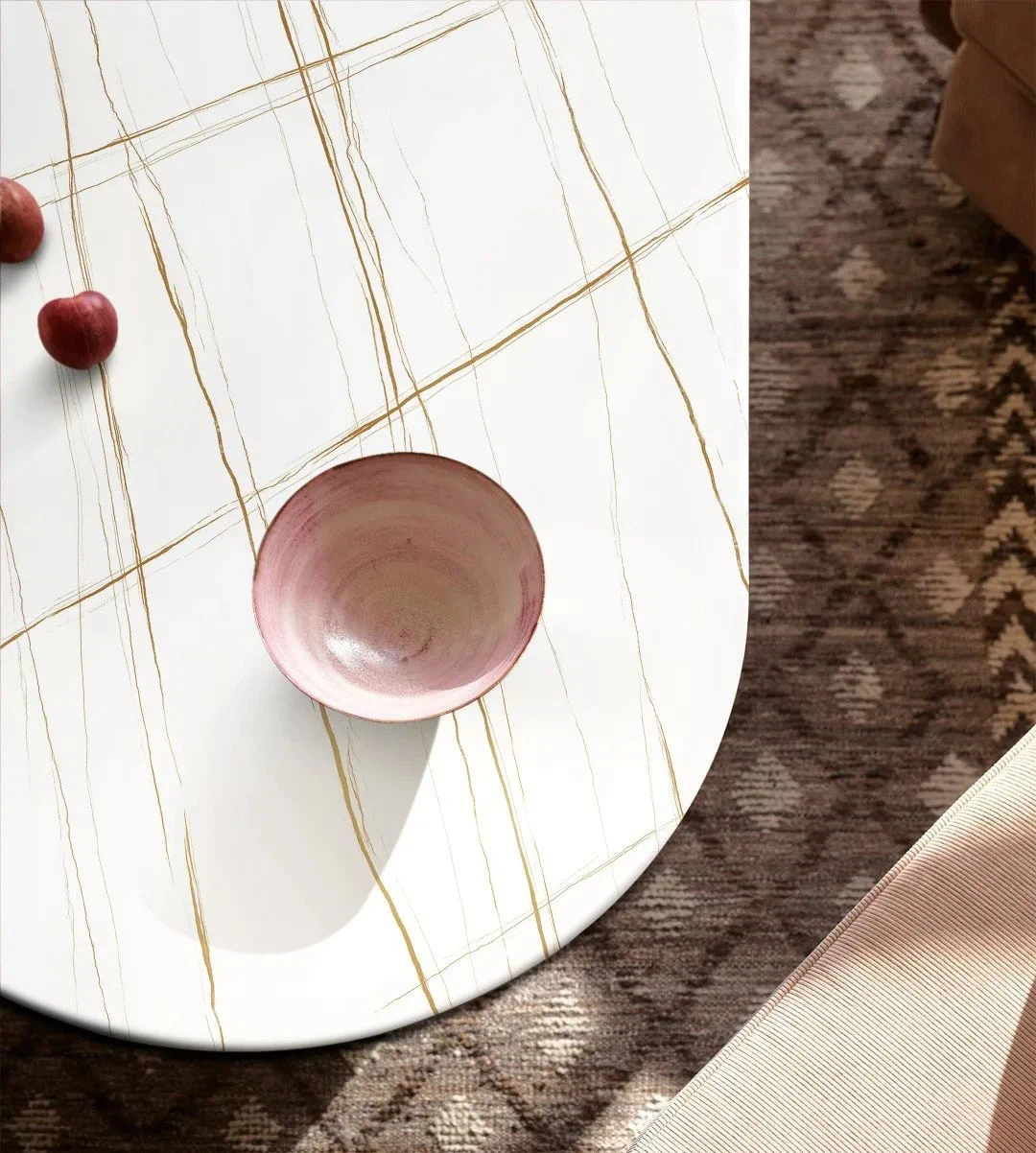 White Sintered Stone Table | KA UNITED