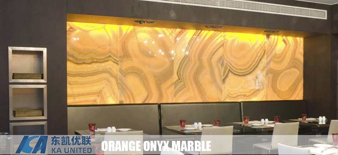 Orange Onyx Marble Backlit Wall Tiles Projects KA UNITED Orange Onyx Marble Backlit Wall Tiles Projects KA UNITED
