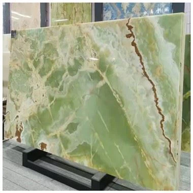Lysegrøn onyx sten
