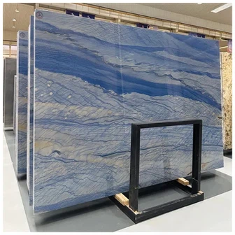 Blå Macaubas kvartsitplader