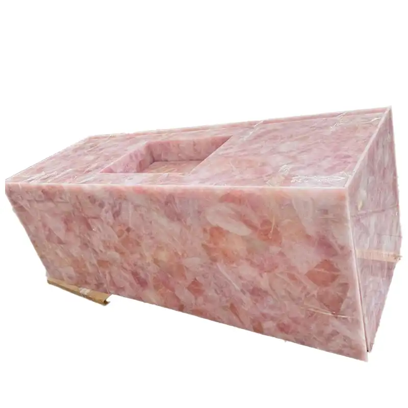Pink Crystal Rose Quartz bordplader
