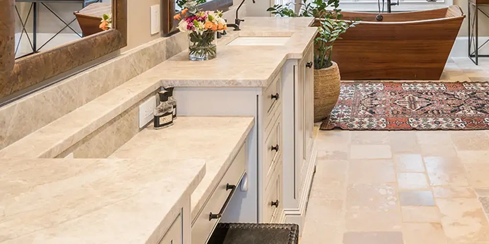 Taj Mahal Quartzite Luxury Bathroom Vanity Top Designs Taj Mahal Quartzite Luxury Bathroom Vanity Top Designs
