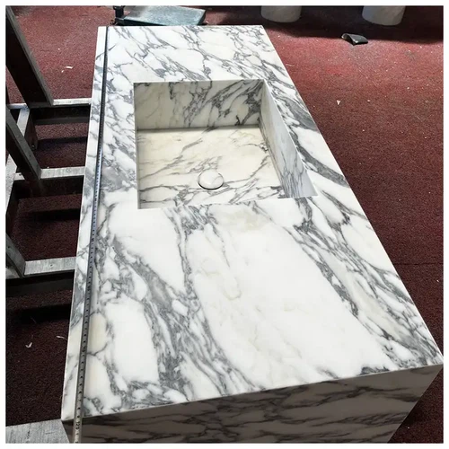 Arabescato Marble Integrated Sink Arabescato Marble Integrated Sink