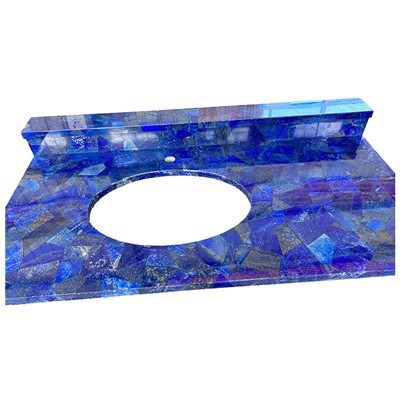 Lapis Lazuli Blue Gemstone Vanity Toppe